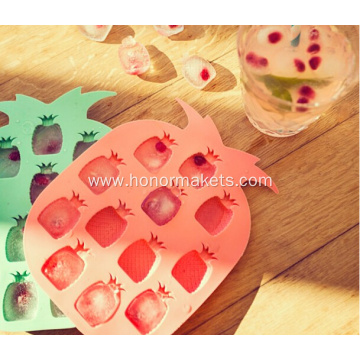 Silicone pineapple ice mold